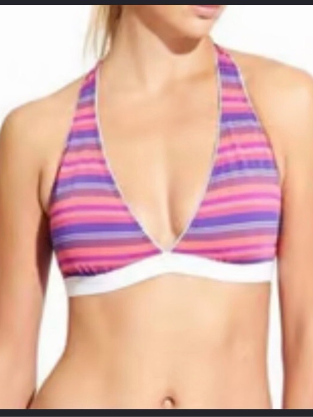 ATHLETA | striped bikini top
